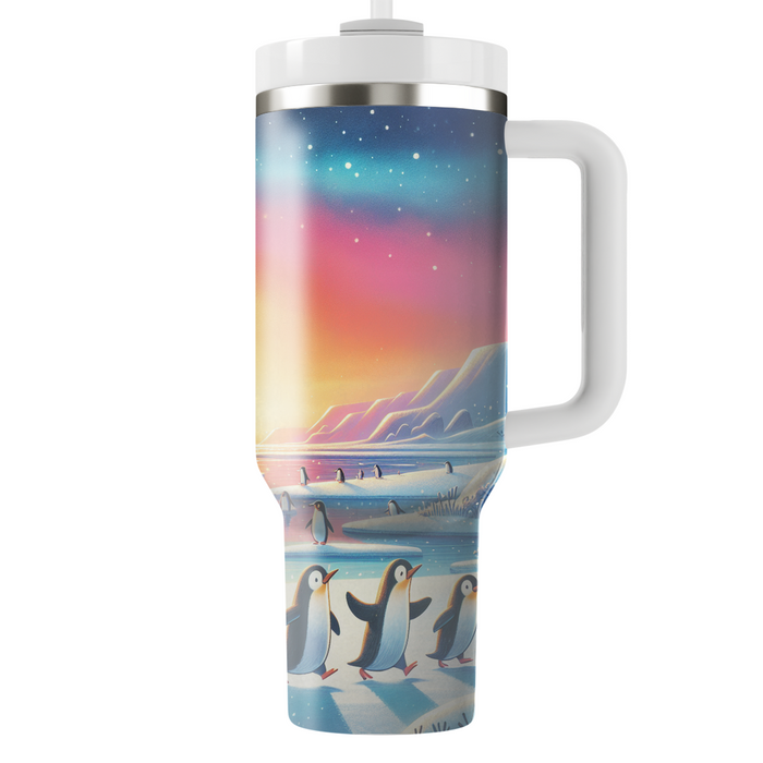 Sunset Penguin Parade  Tumbler Cups