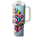 Whimsical Candy Swirls  Tumblers With Lids