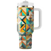 Bold Geometric Triangles  Personalized Tumblers