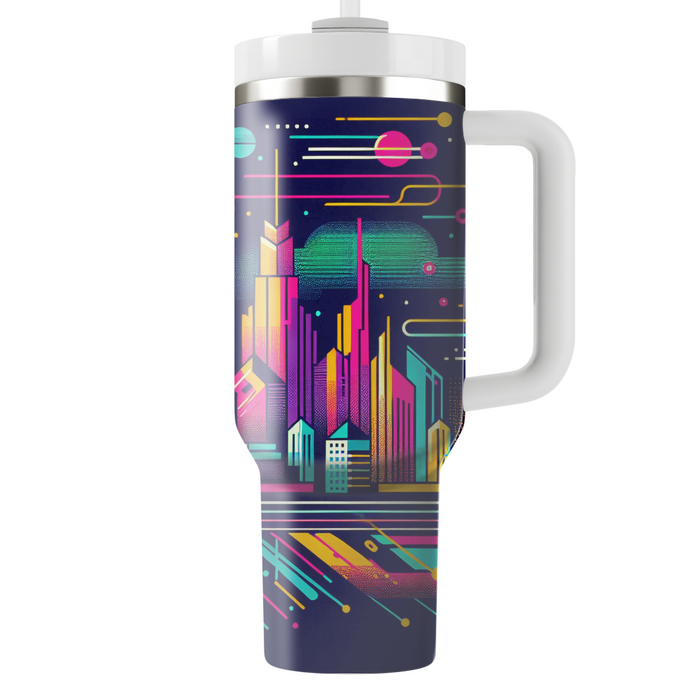 Futuristic Cityscapes Personalized Tumblers