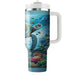 Vivid Sea Turtle Journey  Tumblers With Lids