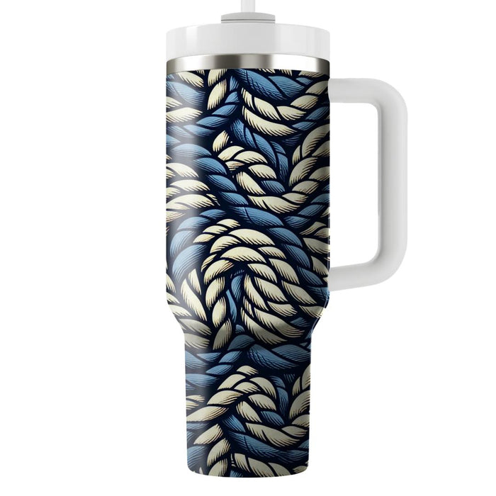 Twisted Rope Pattern  Tumblers With Lids