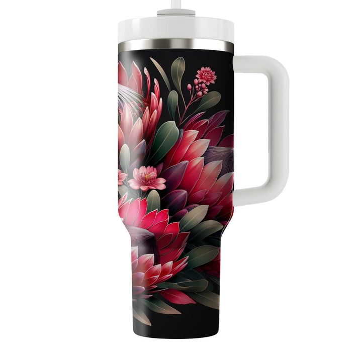 Vibrant Protea Passion  Unique Tumblers