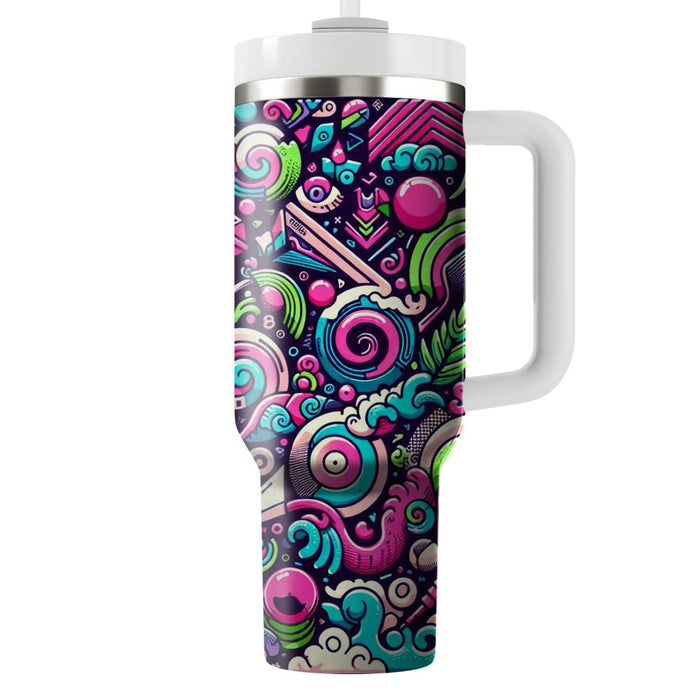 Funky Doodle Explosion  Tumblers For Gifts