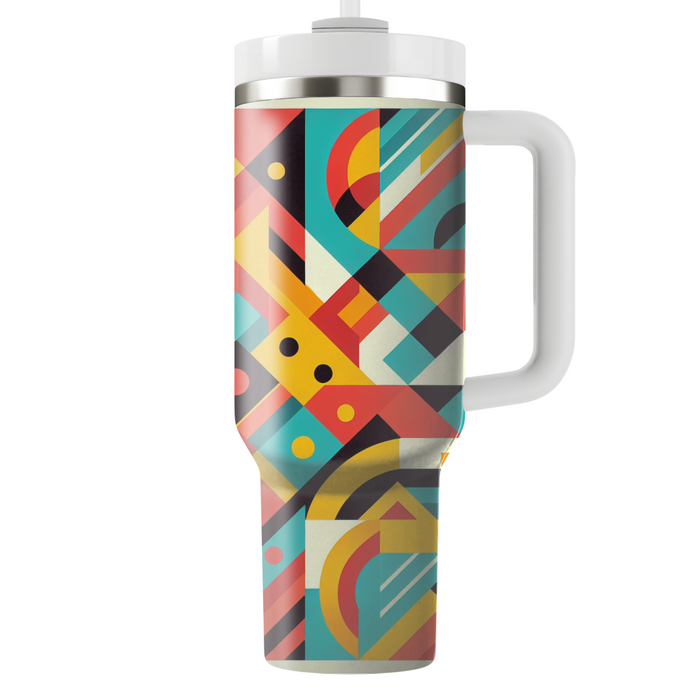 Geometric Mosaic Design Tumbler Cups