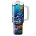 Vibrant Rainbow Seahorse  Decorative Tumblers