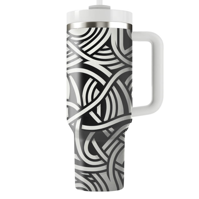 Abstract Line Curves Decorative Tumblers