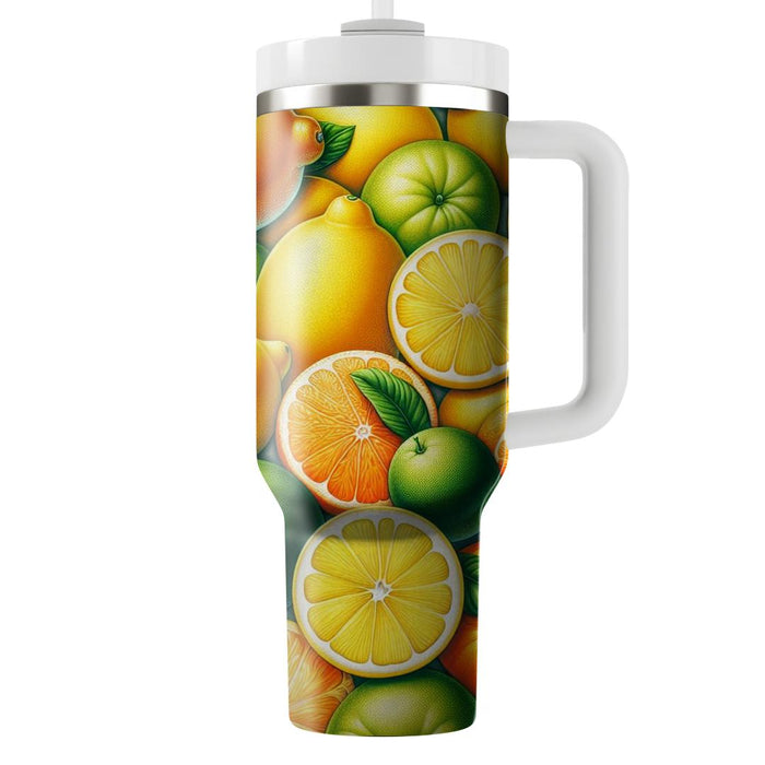 Sunny Citrus Delight  Tumbler Cups