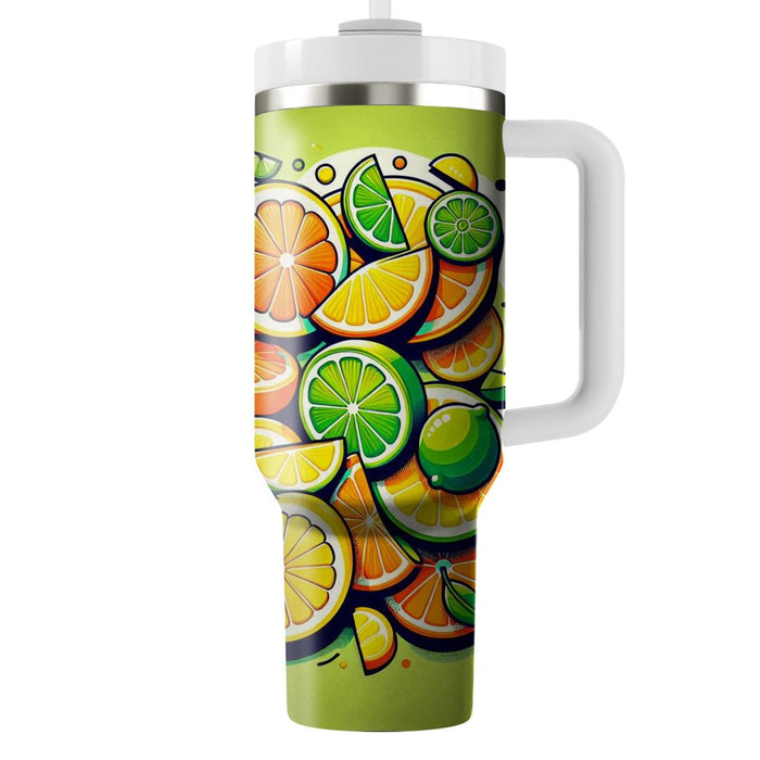 Sunny Citrus Groove  Custom Tumblers