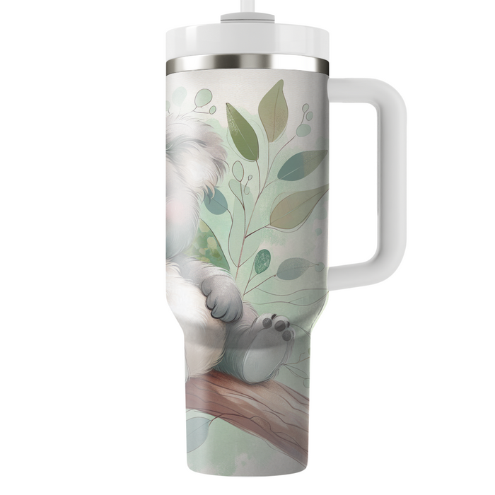 Joyful Koala Eucalyptus  Tumblers With Lids