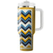 Zigzag Stripes Delight  Tumblers With Lids