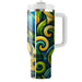 Abstract Leaf Whirls  Insulated Tumblers