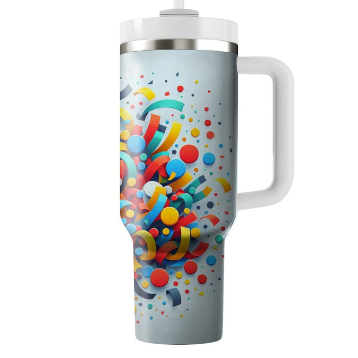 Energetic Confetti  Unique Tumblers