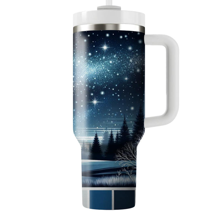 Winter Starry Night Sky  Tumblers With Lids