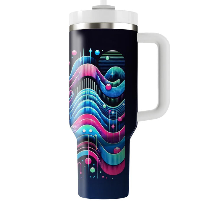 80s Wave Party  Tumblers With Lids