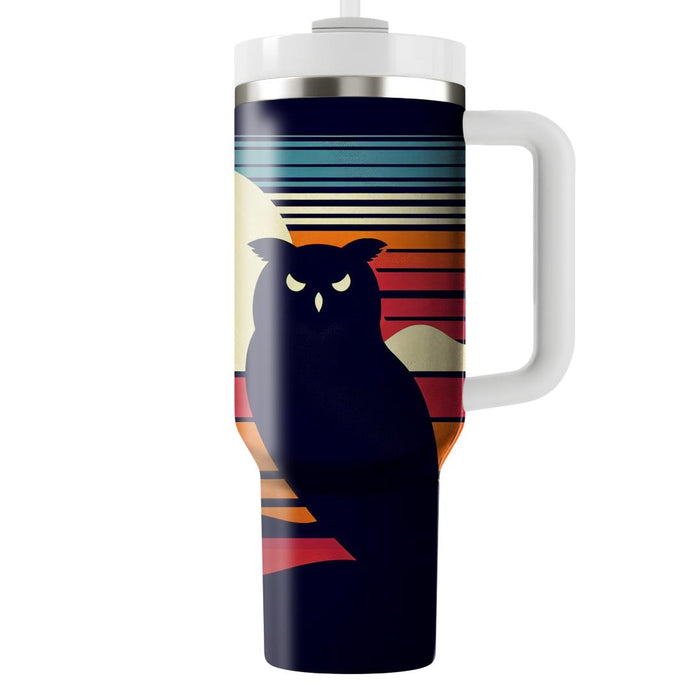 Retro Owl Horizon  Unique Tumblers