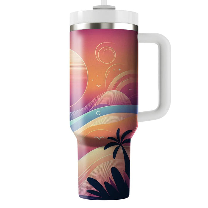  Sunset Scene  Personalized Tumblers