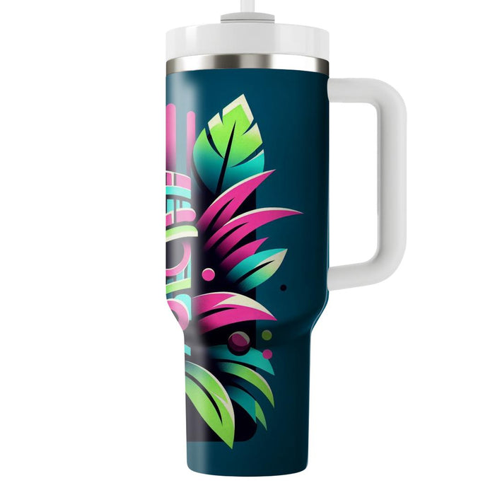 Techno Tiki Oasis Travel Tumblers