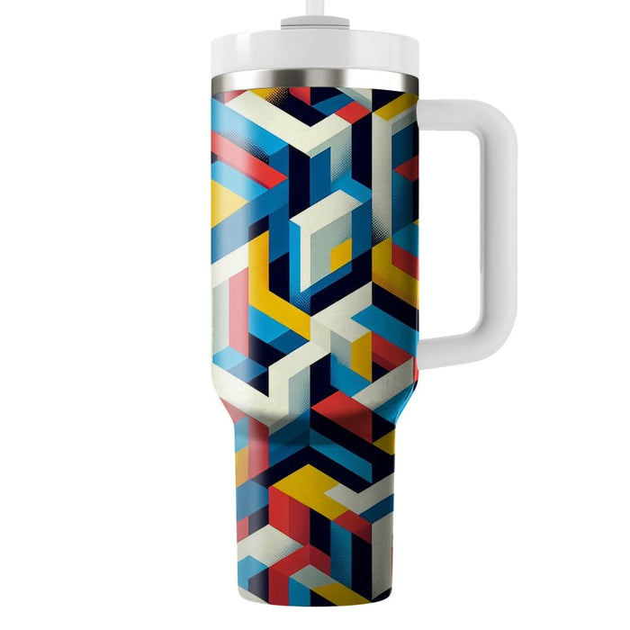 Geometric Prism Dance  Insulated Tumblers