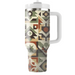 Retro Floral Tapestry  Insulated Tumblers