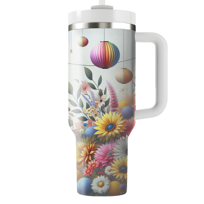 Vibrant Garden Party  Travel Tumblers