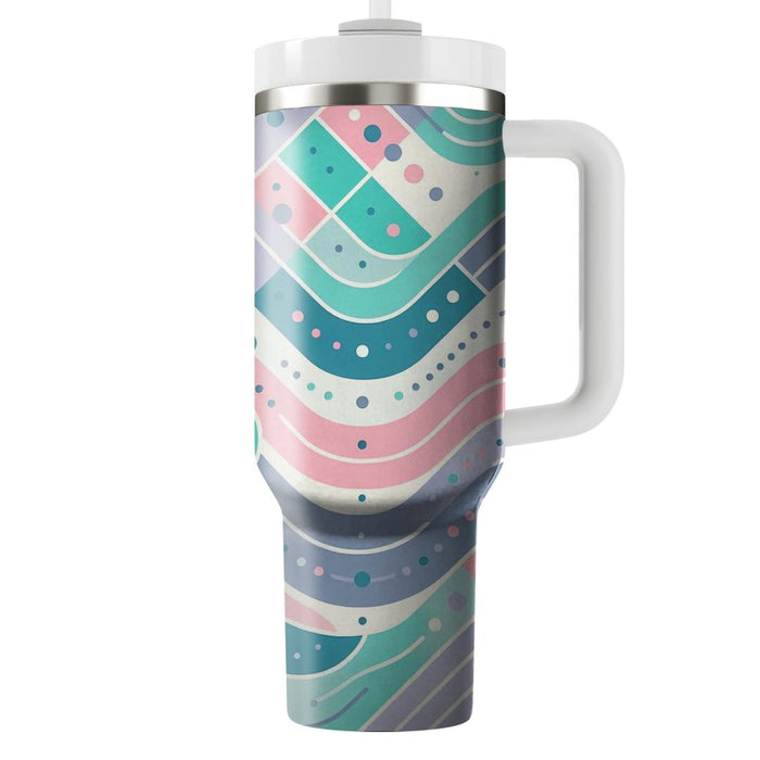 Whimsical Wave And Dot  Tumblers For Gifts