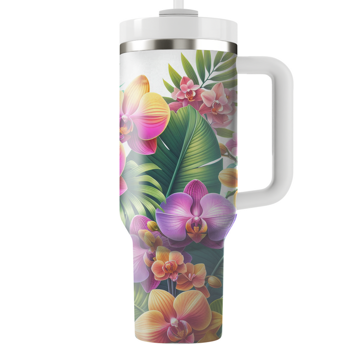 Tropical Orchid Delight  Tumblers With Lids