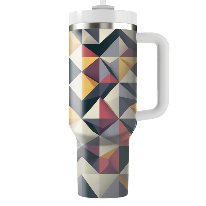 Asymmetrical Triangle Collage  Insulated Tumblers