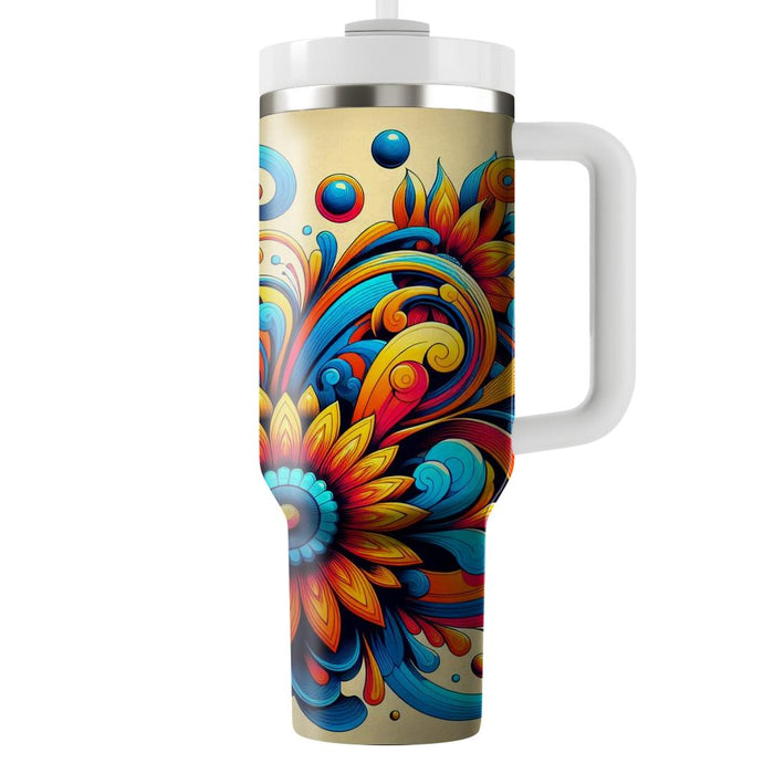  Floral Explosion  Unique Tumblers