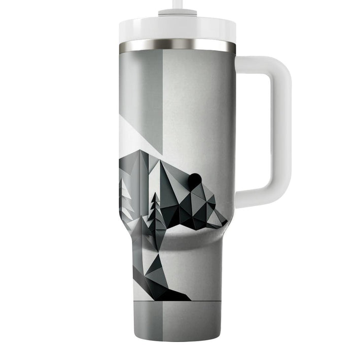 Geometric Bear Wilderness  Decorative Tumblers