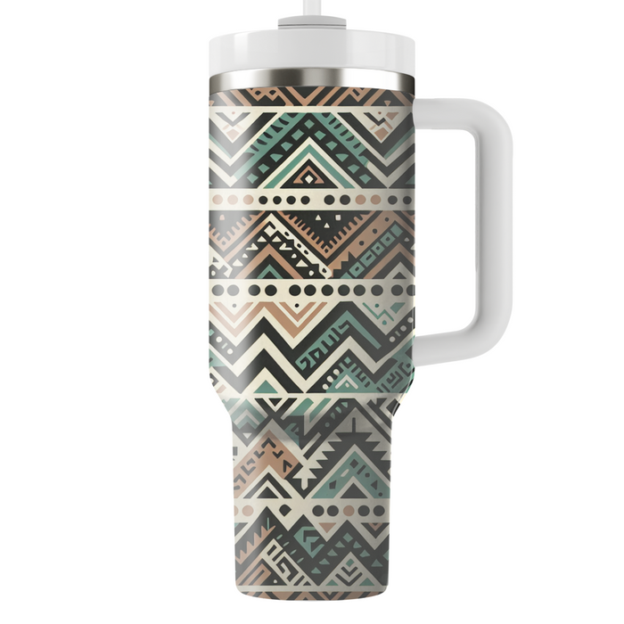 Tribal Chevron Rhythm Custom Tumblers