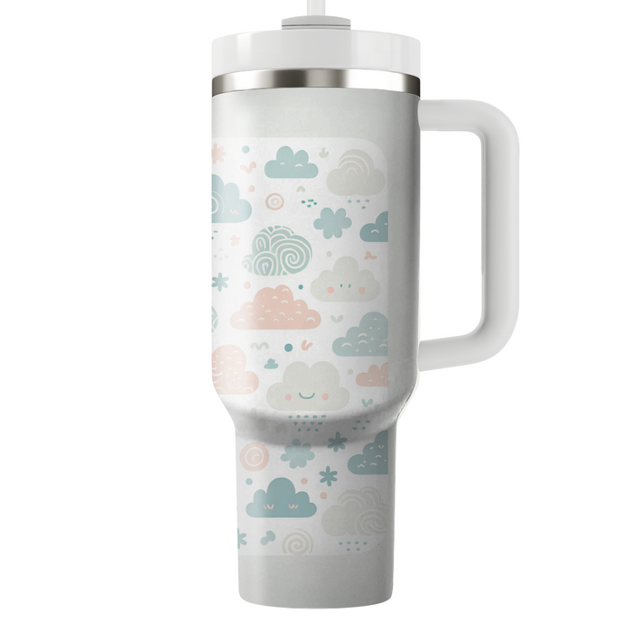 Whimsical Cloud Shapes Tumbler Cups