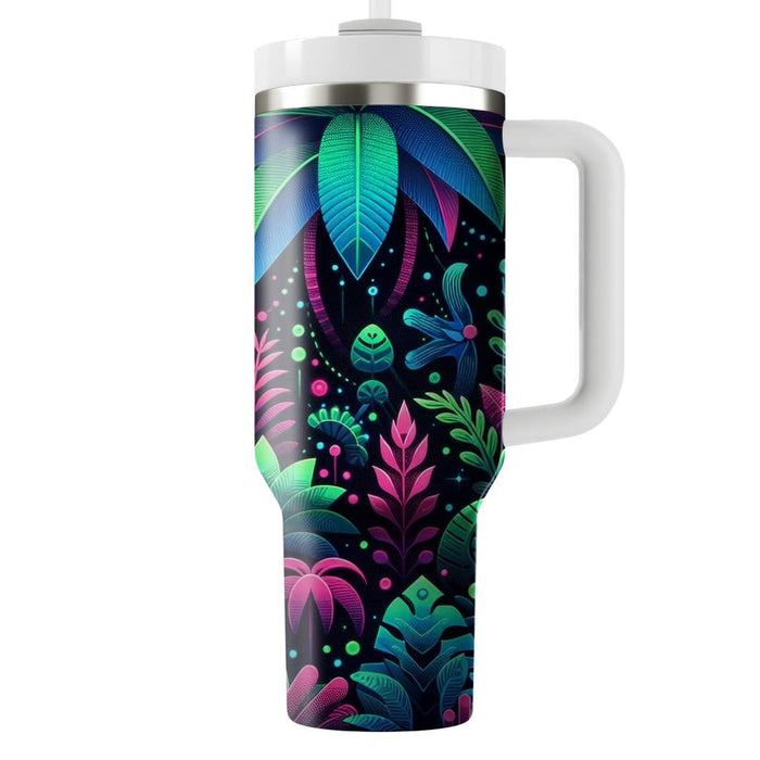 Vibrant Synth Jungle  Custom Tumblers