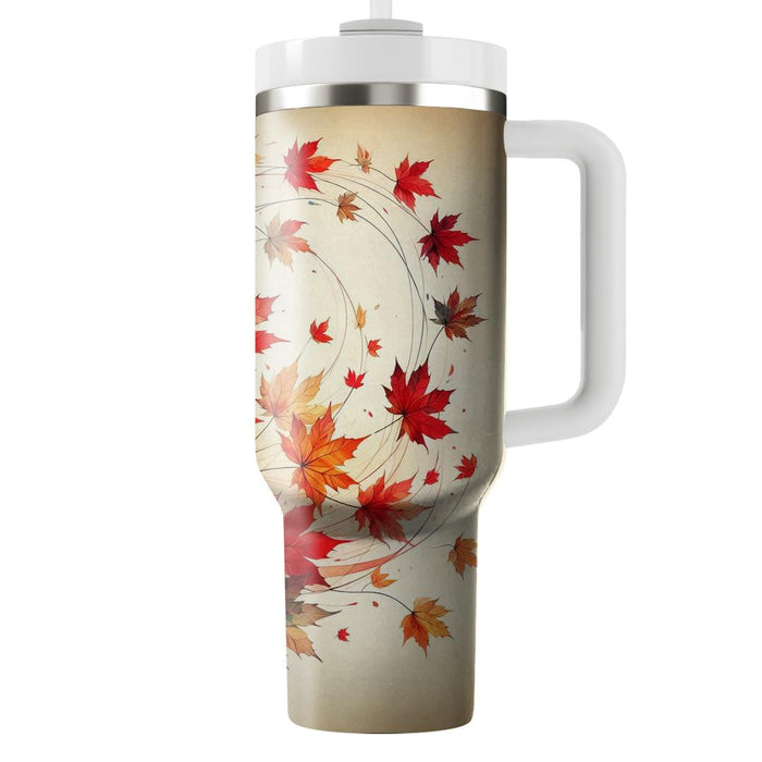 Autumn Maple Whirl  Insulated Tumblers