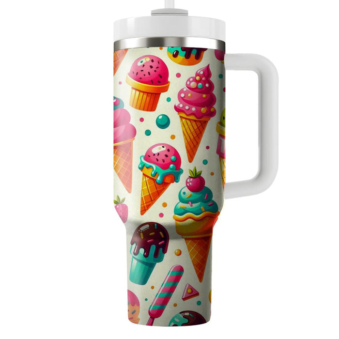 Geometric Ice Cream Cones  Insulated Tumblers