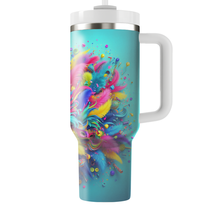 Vibrant Carnival Joy Tumblers With Lids