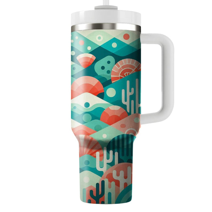 Geometric Coral Reef  Custom Tumblers