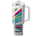 Vibrant Retro Lines  Tumblers For Gifts