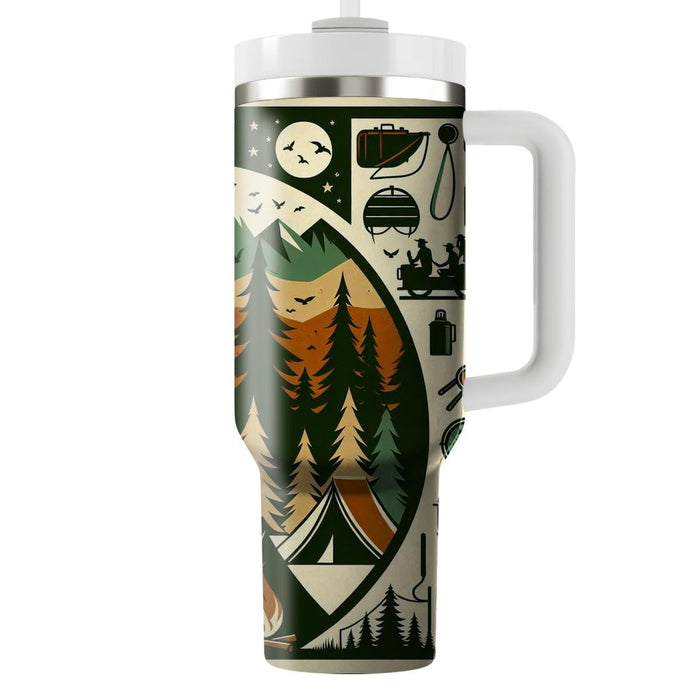 Vintage Camping Adventure  Tumblers With Lids