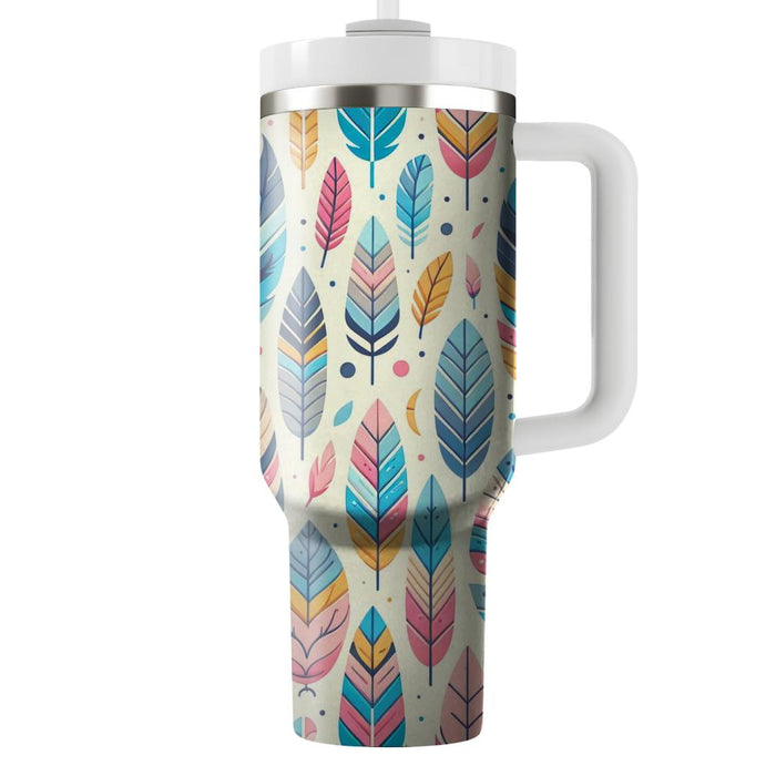 Whimsical Feather Patterns  Tumblers For Gifts