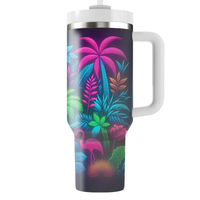 Neon Jungle Vibes  Custom Tumblers