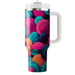 Vibrant Geometric Circles  Custom Tumblers