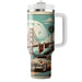 Vintage Travel Destinations  Tumblers With Lids