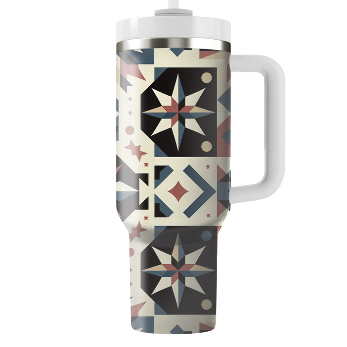 Vintage Star Motif Custom Tumblers