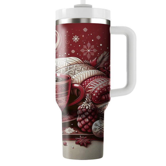 Winter Cozy Mugs  Decorative Tumblers