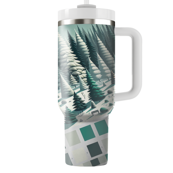 Winter Evergreen  Personalized Tumblers