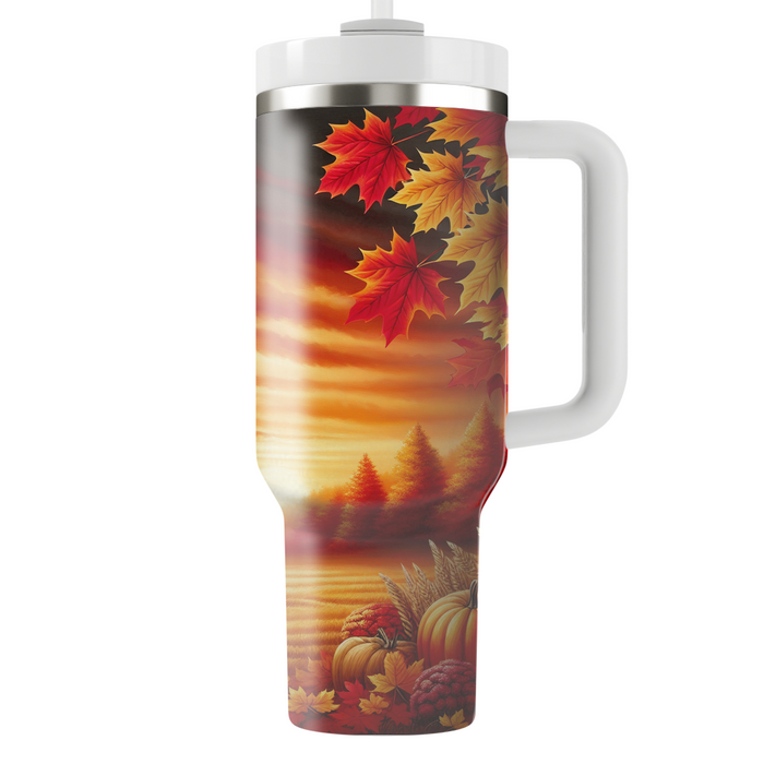 Autumn Rustic Barn  Travel Tumblers