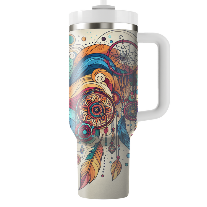 Vibrant Bohemian Dream  Personalized Tumblers