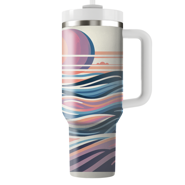 Sunset Waves  Tumblers With Lids