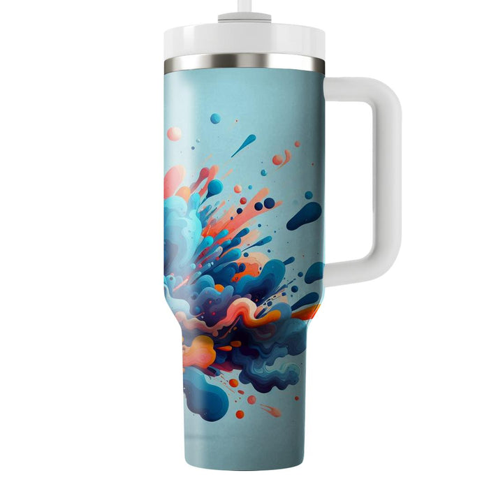 Artistic Ink Splashes  Personalized Tumblers